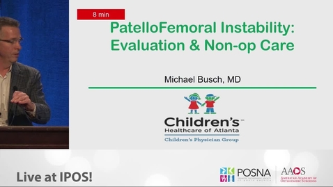 Thumbnail for entry Patellafemoral Instability: Evaluation &amp; Non-Op Care