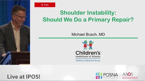 Thumbnail for Shoulder Instability: Should We Do a Primary Repair?