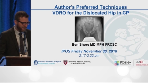 Thumbnail for entry VDRO for the Dislocated Hip in Cerebral Palsy