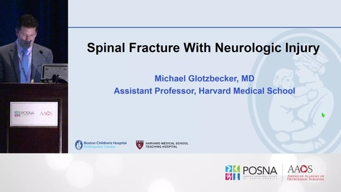 Thumbnail for Spinal Fracture with Neurologic Injury