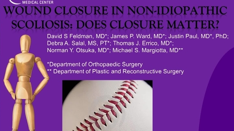 Thumbnail for Wound Closure in Non-Idiopathic Scoliosis