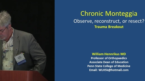 Thumbnail for Chronic Monteggia: Observe, Reconstruct or Resect
