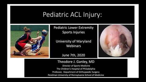 Thumbnail for entry Pediatric ACL Injury