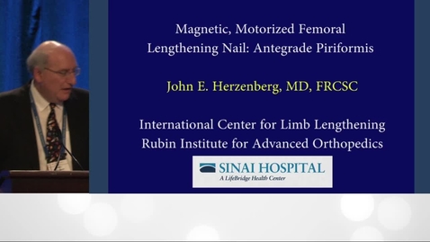 Thumbnail for Internal Lengthening Nail for the Femur