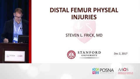 Thumbnail for Distal Femur Physeal Injuries