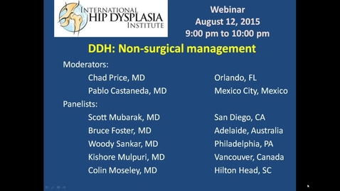 Thumbnail for entry DDH: Non-Surgical Management