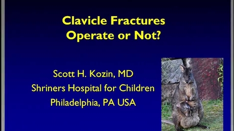 Thumbnail for entry Clavicle Fractures: Should We Operate or Not?