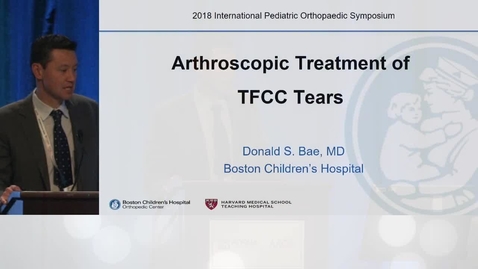 Thumbnail for entry Arthroscopic Treatment of TFCC Tears