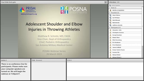 Thumbnail for Adolescent Shoulder and Elbow Injuries in Throwing Athletes