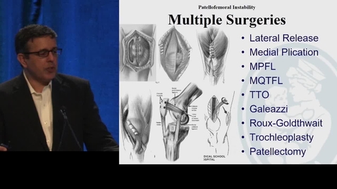 Thumbnail for entry MPFL Reconstruction for Patellar Instability