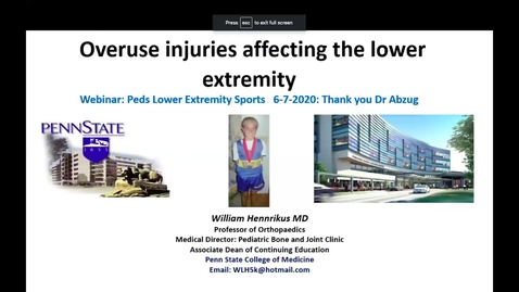 Thumbnail for Overuse Injuries Affecting the Lower Extremity