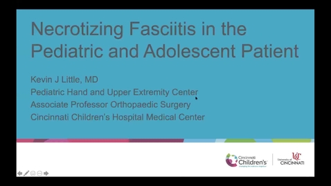 Thumbnail for entry Necrotizing Fasciitis in the Pediatric and Adolescent Patient
