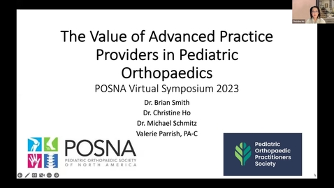 Thumbnail for POPS: The Value of Advanced Practice Providers in Pediatric Orthopaedics
