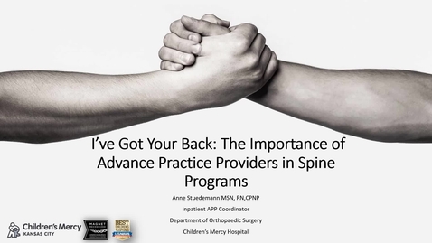 Thumbnail for 7. Importance of APRN in Spine Practice