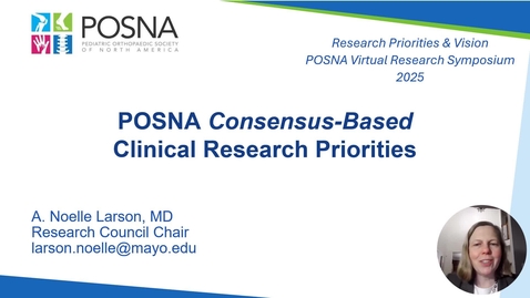 Thumbnail for 2. POSNA Research Priorities Consensus - POSNA Research Priorities and Vision
