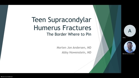 Thumbnail for 3. Teen Supracondylar Fracture: The Border Where to Pin