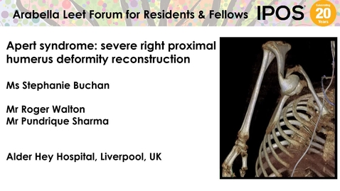 Thumbnail for IPOS® 2024 Arabella Leet Residents &amp; Fellows Forum Case Winner