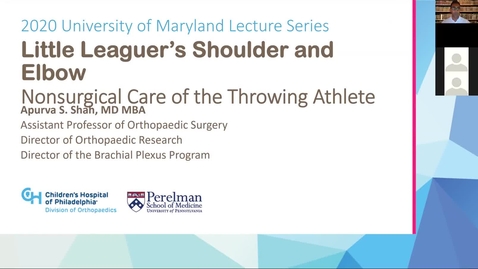 Thumbnail for Little Leaguer's Shoulder and Elbow: Nonsurgical Care for the Throwing Athlete