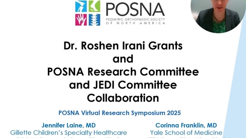 Thumbnail for 6. Roshen Irani Grants and Collaboration between Research and JEDI Committees - POSNA Research Priorities and Vision