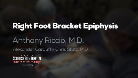 Thumbnail for entry Bracket Epiphysis Excision of the First Metatarsal