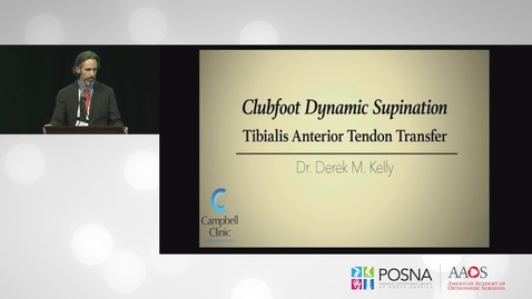 Thumbnail for Tibialis Anterior Tendon Transfer