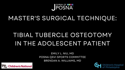 Thumbnail for Tibial Tubercle Osteotomy