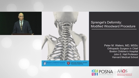 Thumbnail for Modified Woodward Procedure for Sprengel's Deformity