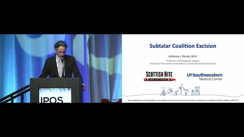 Thumbnail for IPOS® 2024: Subtalar Coalition Excision