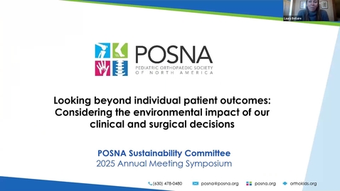 Thumbnail for 9. Panel Discussion: Voices of Aspiring Orthopaedic Surgeons - Looking Beyond Individual Patient Outcomes: Considering The Environmental Impact Of Our Clinical And Surgical Decisions