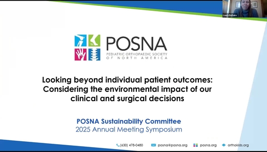 9. Panel Discussion: Voices of Aspiring Orthopaedic Surgeons - Looking Beyond Individual Patient Outcomes: Considering The Environmental Impact Of Our Clinical And Surgical Decisions