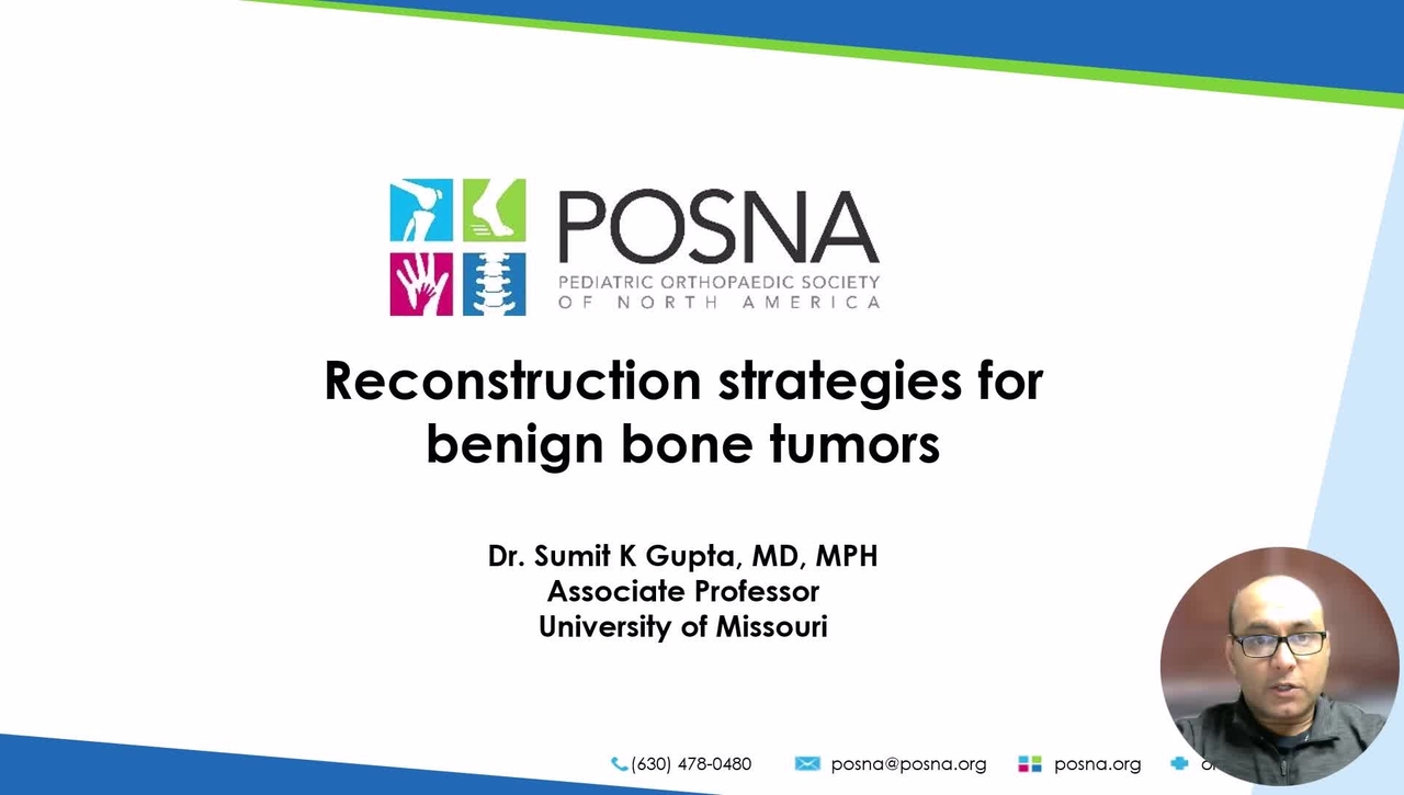 Part 1 - Benign Bone Tumors and Reconstruction Techniques