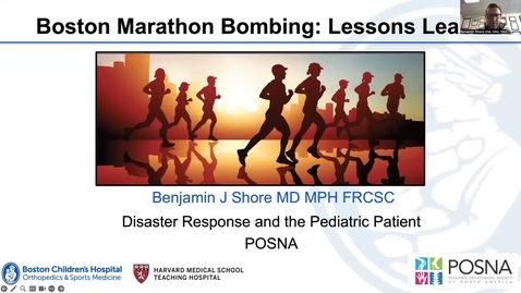 Thumbnail for 4. Disaster Response Lessons Learned: Boston Marathon - Disaster Response and the Pediatric Patient