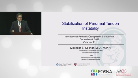 Thumbnail for Stablization of Peronenal Tendon Instability