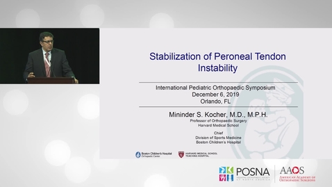 Thumbnail for entry Stablization of Peronenal Tendon Instability