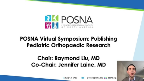 Thumbnail for Publishing Pediatric Orthopaedic Research