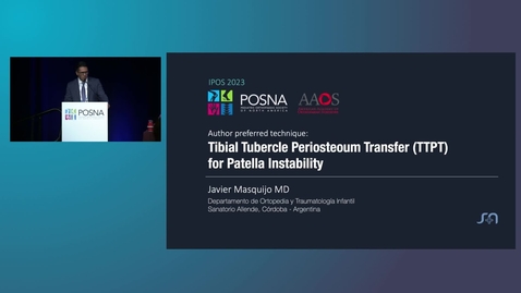 Thumbnail for entry IPOS® 2023: Tibial Tubercle Periosteum Transfer (TTPT) for Patella Instability