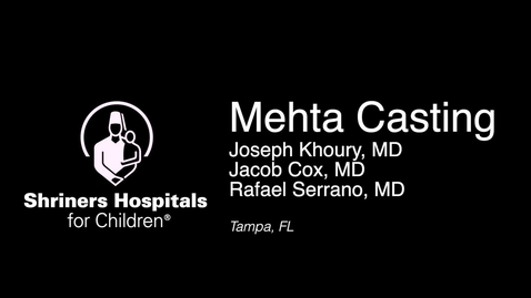 Thumbnail for Application of Mehta Cast Technique