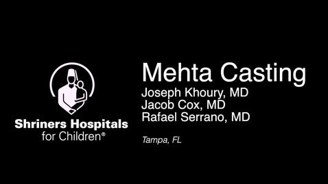 Thumbnail for entry Application of Mehta Cast Technique