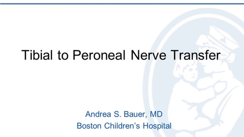 Thumbnail for Tibial to Peroneal Nerve Transfer
