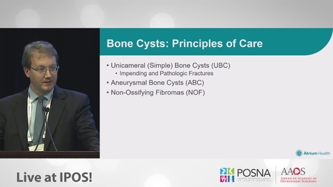 Thumbnail for entry Bone Cysts: Principles of Care