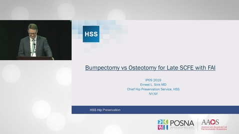 Thumbnail for Bumpectomy vs Osteotomy for Late SCFE with FAI