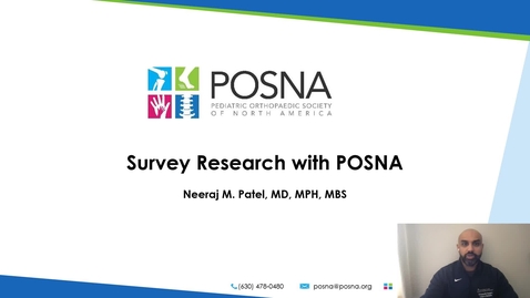 Thumbnail for 4. POSNA Survey Research - POSNA Research Priorities and Vision
