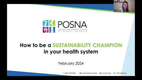Thumbnail for entry How to be a Sustainability Champion in Your Health System
