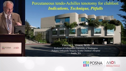 Thumbnail for Heel Cord Tenotomy for Clubfoot