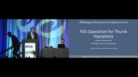 Thumbnail for IPOS® 2024: FDS Opposition for Thumb Hypoplasia