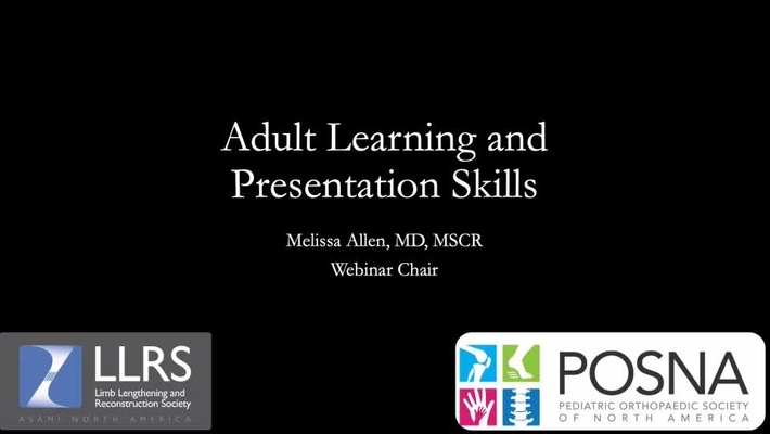 Adult Learning and Presentation Skills