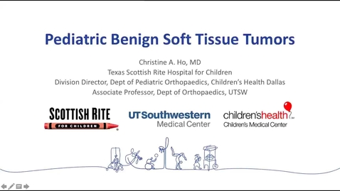 Thumbnail for entry Pediatric Benign Soft Tissue Tumors