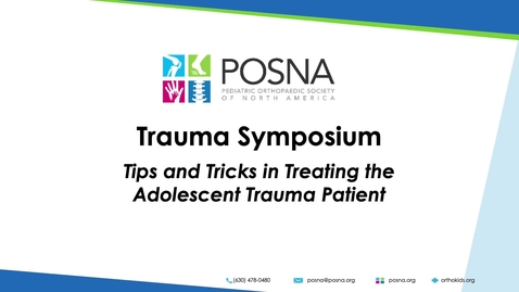 Thumbnail for Tips and Tricks in the Adolescent Trauma Patient Introduction