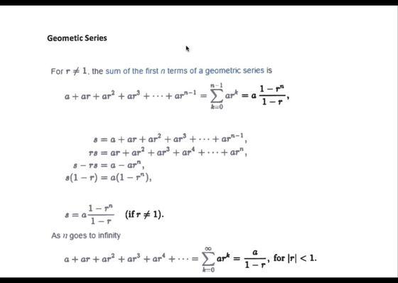 Geometric Series