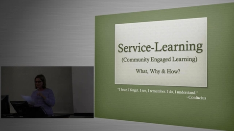 Thumbnail for Mark Brunson &amp; Kate Stephens - Bringing Service-Learning into the USU Classroom